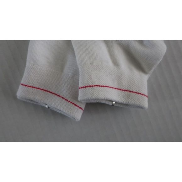 Liz Claiborne Women's OS White w/Multicolor Trim Ankle Socks - 6 Pairs - Picture 5 of 6